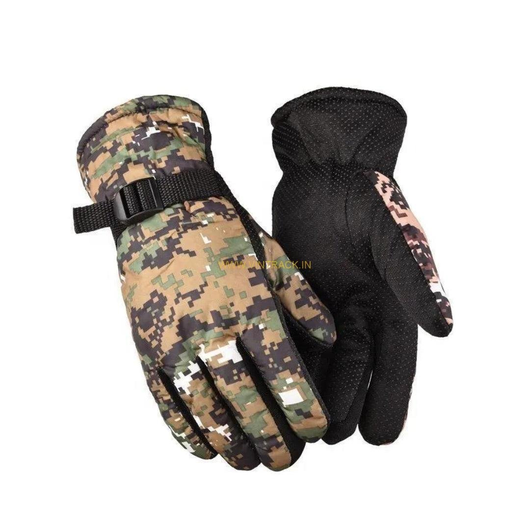 Mens and Womens Woolen Warm Army Printed GlovesMen’s & Women’s Woolen Warm Army Printed Gloves – Soft, Cozy & Stylish Winter Handwear