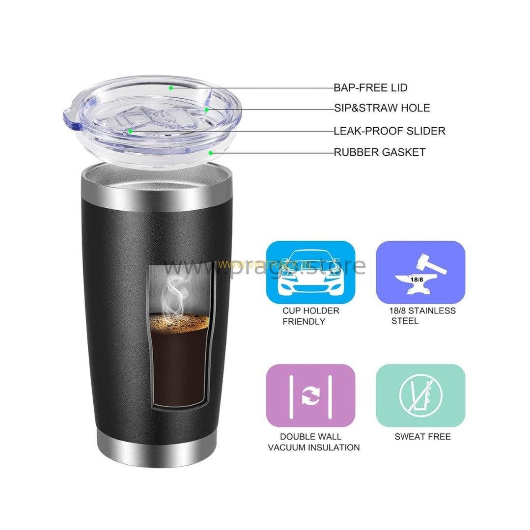 Stainless Steel Vacuum Insulated Tumbler with Lid | Double Wall Travel Mug for Hot & Cold Drinks | Durable Leak-Proof Coffee Cup for Office, Home, Gym & Outdoor Travel - Image 3