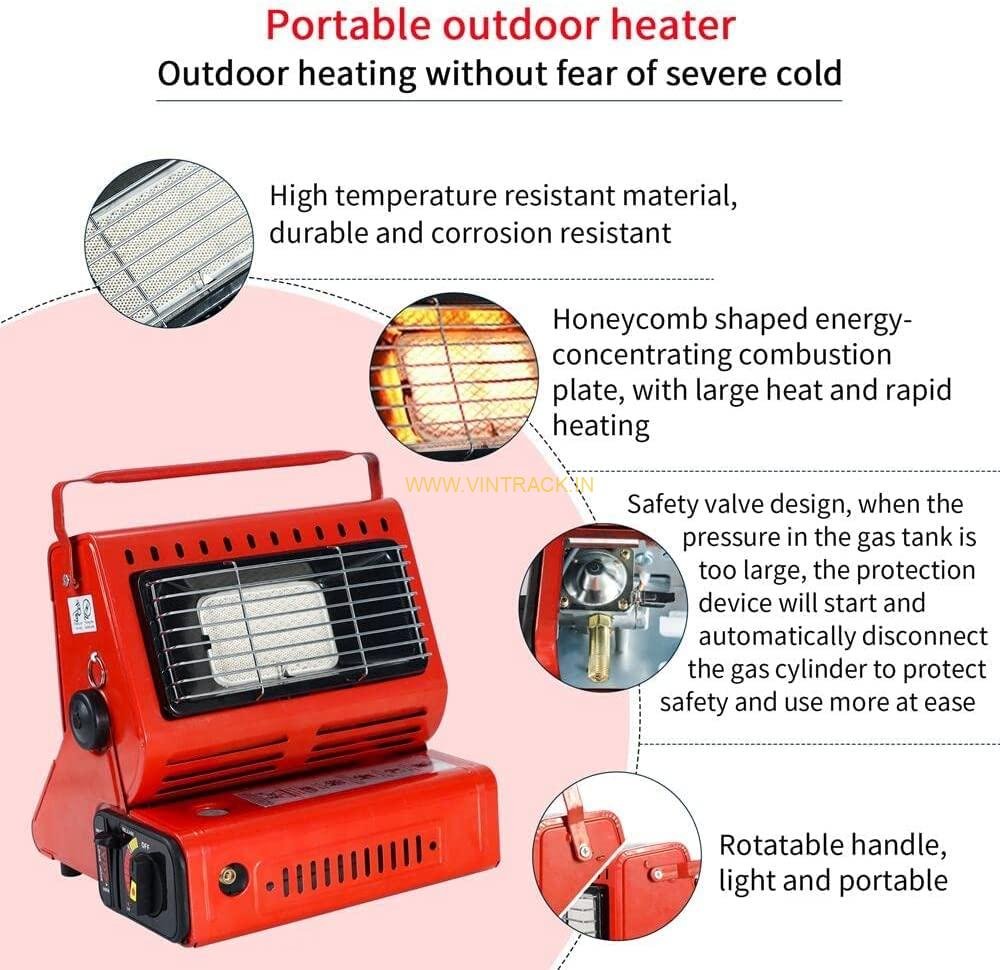 Portable Butane & LPG Gas Heater PS-177 | Tent Heater & Tabletop Heater for Camping, Outdoor, and Indoor Use - Image 2