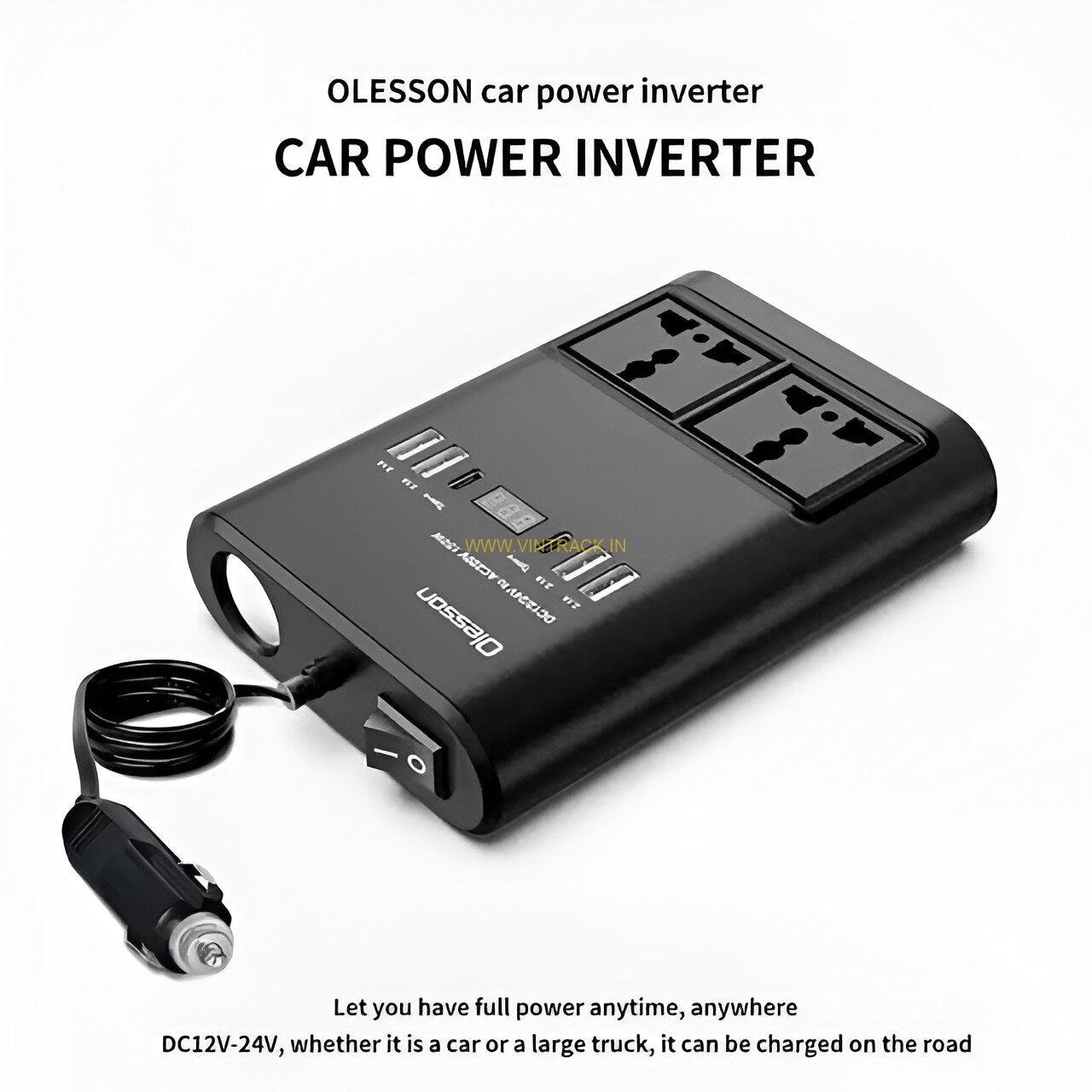 Car Power Inverter DC to AC Converter 150W with DC Output Port 3.1A | Vehicle USB Adapter for Charging Electronics PS184 - Image 3