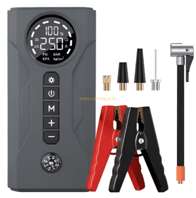 Emergency Car Battery Jump Starter with Tyre Air Pump PS186 | Multi-Functional Portable Power Bank & In-Built Battery for Cars & SUVs