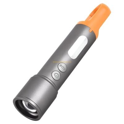 Multi-Functional USB Torch Light Metal PS238 | Rechargeable LED Flashlight for Camping, Hiking, Travel & Emergency Use