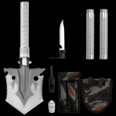 Multi-Tool Camping Survival Shovel Detachable PS217 | Portable Outdoor Foldable Shovel for Hiking, Trekking, Camping & Emergency Use