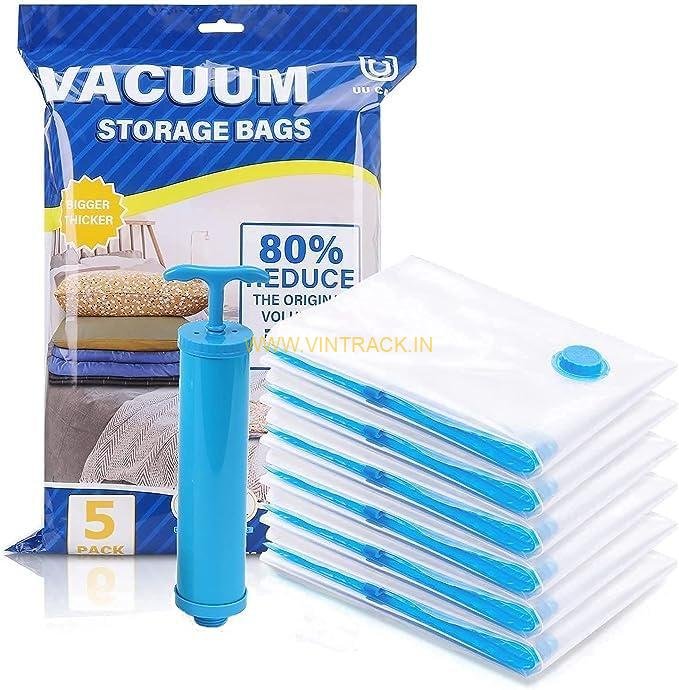 Vacuum Storage Bags – Space-Saving Airtight Bags for Clothes, Bedding & Travel