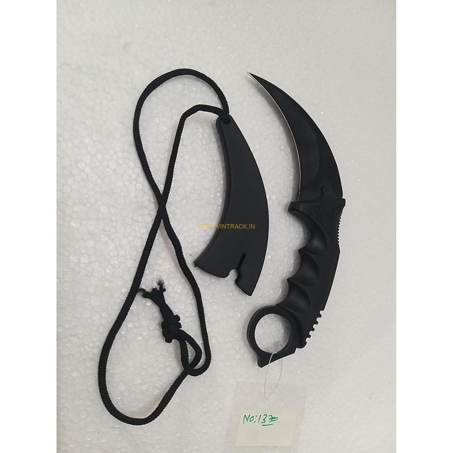 Kukri Survival Knife | Heavy-Duty Outdoors Kukri Machete with Full-Tang Carbon Steel Blade & Ergonomic Handle | Tactical Camping, Bushcraft & Emergency Rescue Knife with Leather/Nylon Sheath - Image 3