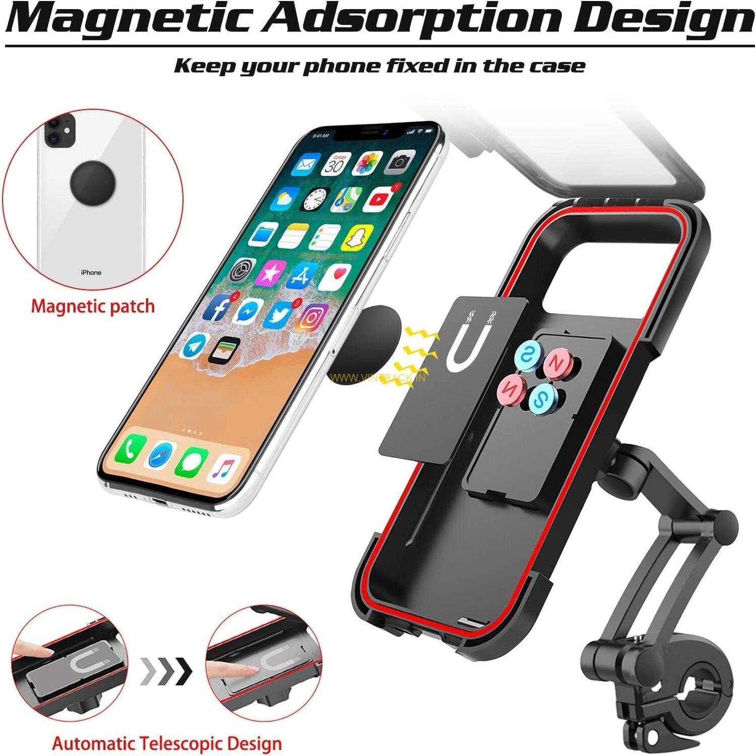 Hold Up Bike Phone Mount | Waterproof Cell Phone Holder with 360° Rotation for All Smartphones - Image 5