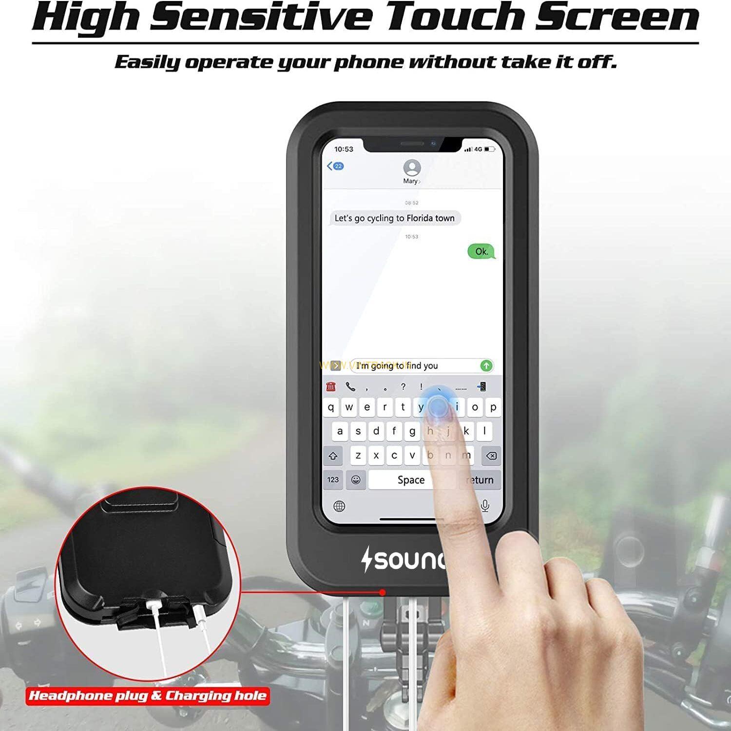 Hold Up Bike Phone Mount | Waterproof Cell Phone Holder with 360° Rotation for All Smartphones - Image 2