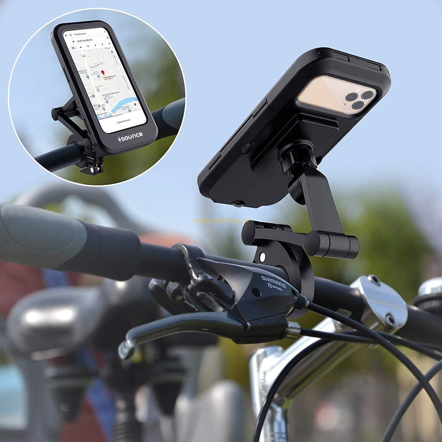 Hold Up Bike Phone Mount | Waterproof Cell Phone Holder with 360° Rotation for All Smartphones - Image 4