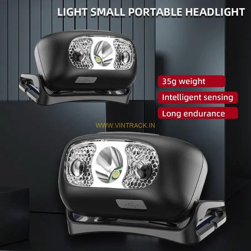 Rechargeable LED Headlamp PS-57 | Hands-Free Headlamp with Motion Sensor for Camping, Hiking, and Outdoor Use - Image 2