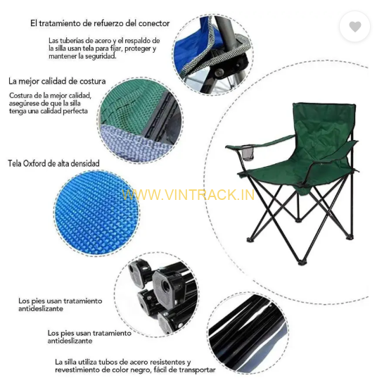 Portable Folding Outdoor Camping Chair PS114 | Lightweight Travel Chair for Hiking, Picnic, Fishing & Camping - Image 5