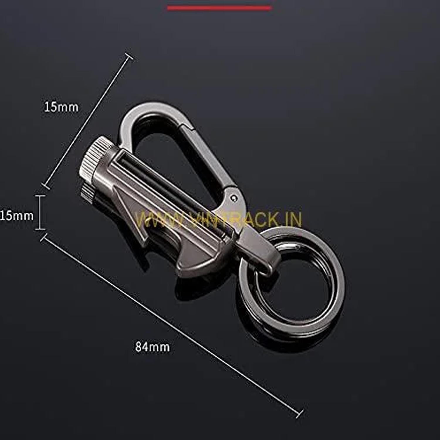 Match Keychain,Permanent Match, Outdoor Waterproof Emergency Survival Keychain Lighter, Emergency Rescue Equipment, Suitable for Camping, Outdoor Activities (Silver Black) - Image 2