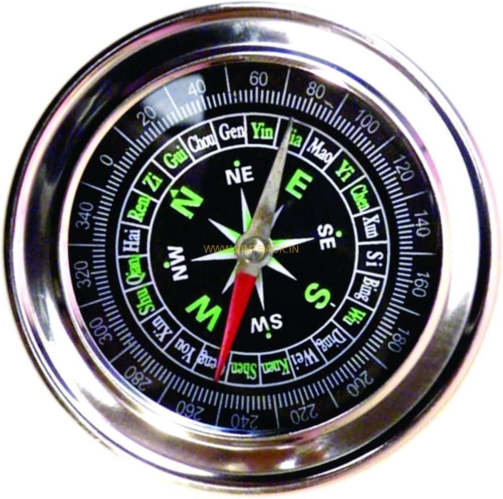 Generic Magnetic Compass – Portable Direction Finder for Hiking, Camping, Trekking, Adventure & Outdoor Survival