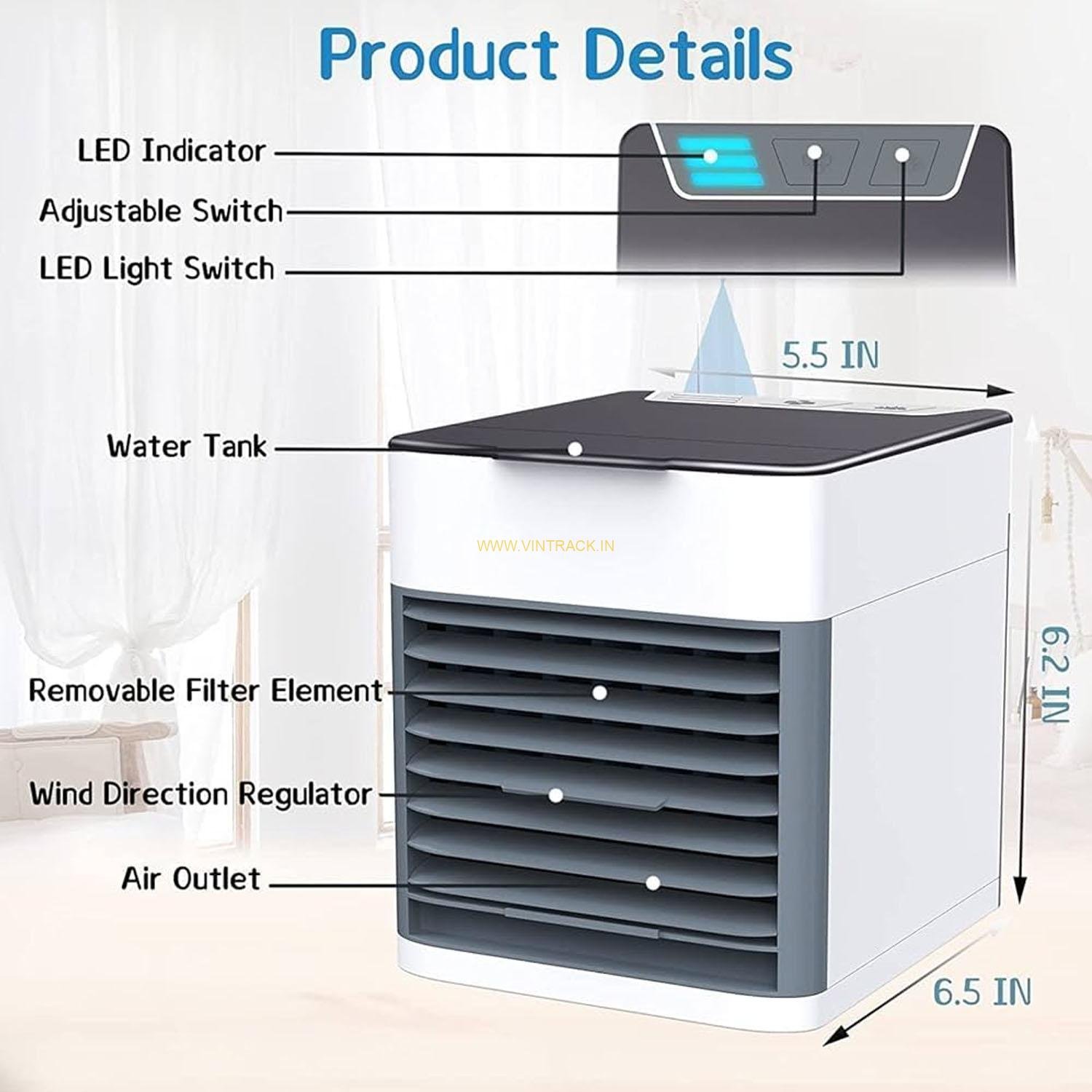 Humidifier Purifier Mini Cooler – MaxSmile | Portable Humidifier & Air Purifier for Home & Office - Image 3