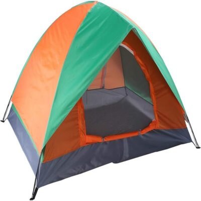Dome Tent for 6 Men – Double Layer Water-Resistant Camping Tent (200x250 cm) for Trekking, Hiking, Outdoor & Family Adventures