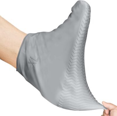 Waterproof Reusable Silicone Shoe  Covers - Anti-Slip Rain Boots Cover  for Men, Women, Kids | Overshoes  Protectors for Indoor, Outdoor Sole  Wear Resistant Sole for Rainy  Season (Color May Very)