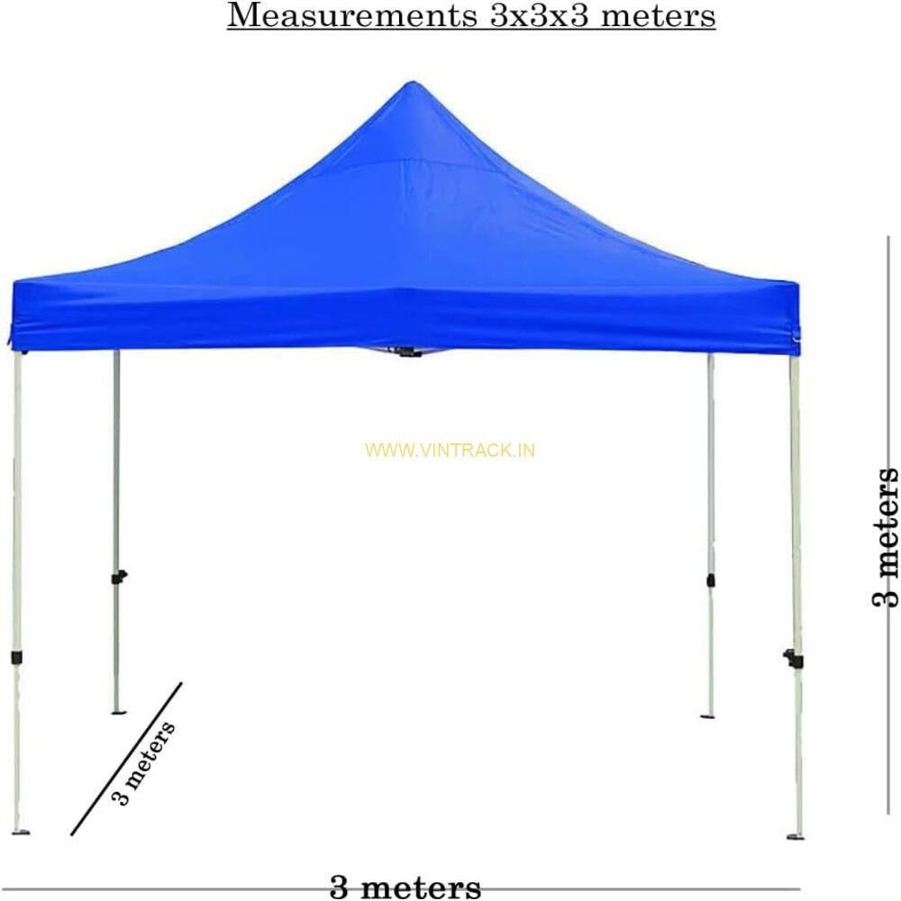 Outdoor Canopy Metal Gazebo Tent 10x10 ft – Heavy Duty Waterproof Garden, Patio & Event Tent with Strong Metal Frame (Blue, Green, Red, Black) - Image 3