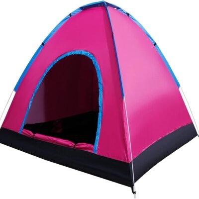 Dome Tent for 6 Men – Single Layer Water-Resistant Camping Tent (200x250 cm) for Family, Trekking, Hiking & Outdoor Adventures