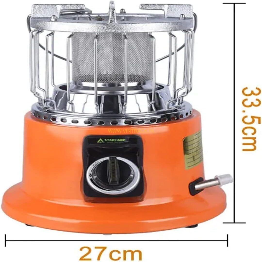 2-in-1 LPG Gas Room Heater & Cooking Stove with ODS Function – Portable Gas Heater for Winter Heating & Cooking - Image 4