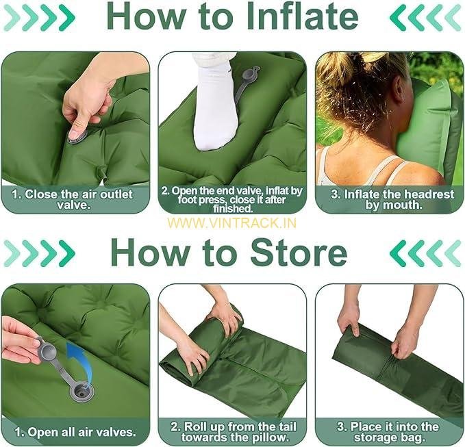 Premium Inflatable Air Bed for Sleeping, Camping & Travel | Self-Inflating Mattress with Built-in Pump | Versatile Air Mattress for Home & Outdoor Adventures - Image 2