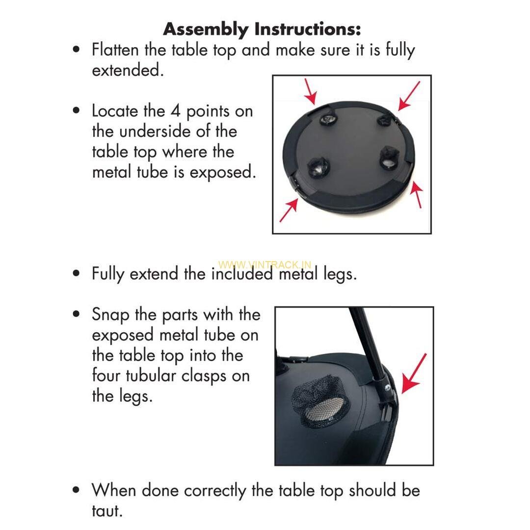 Camping Table with 4 Cup Holders – Portable Foldable Outdoor Table with Compact Packing for Picnic, Travel, Hiking & Camping - Image 5