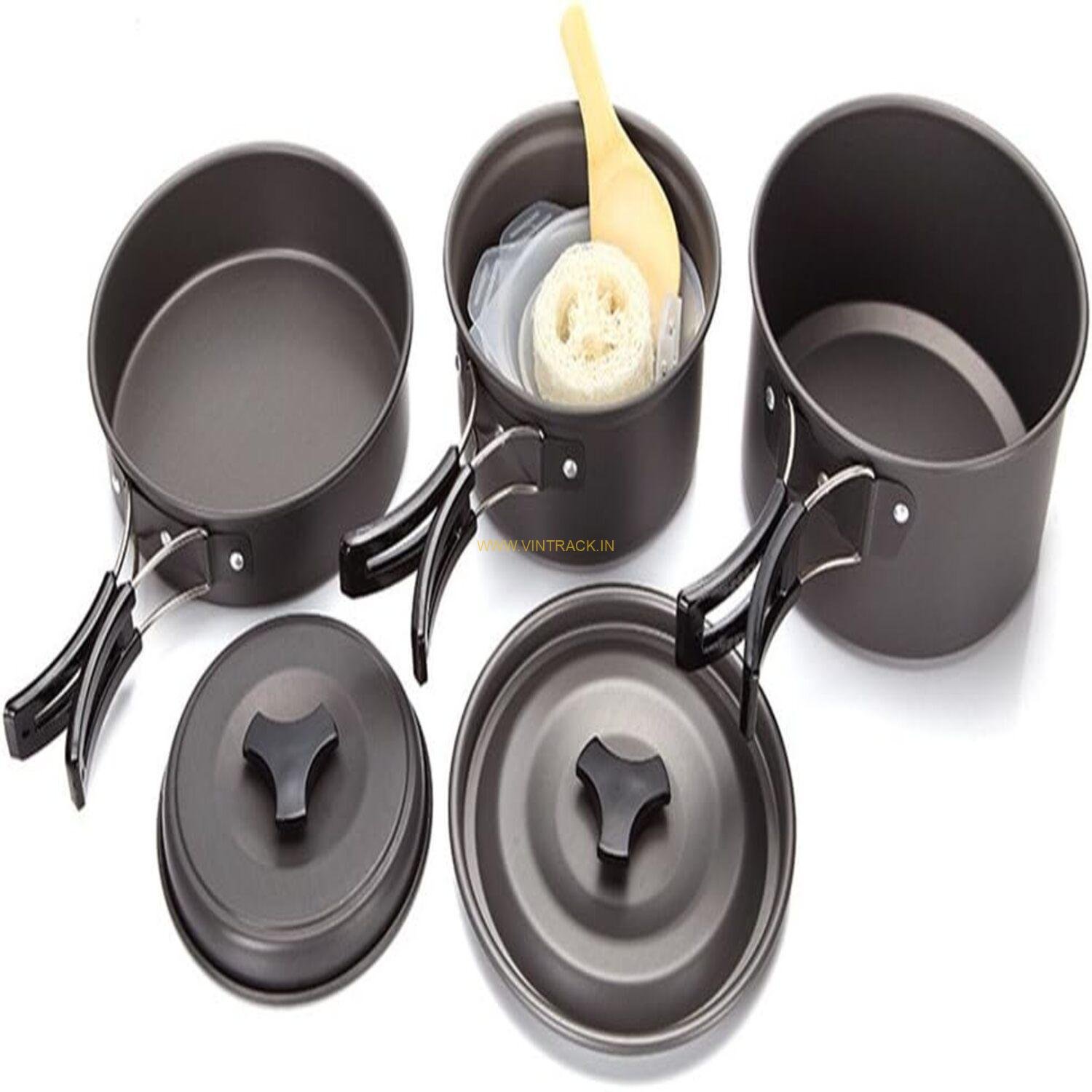 Campsor Camping Cooking Set for 4-6 Persons – Portable Outdoor Cookware Kit for Hiking, Trekking, Picnic & Travel - Image 5