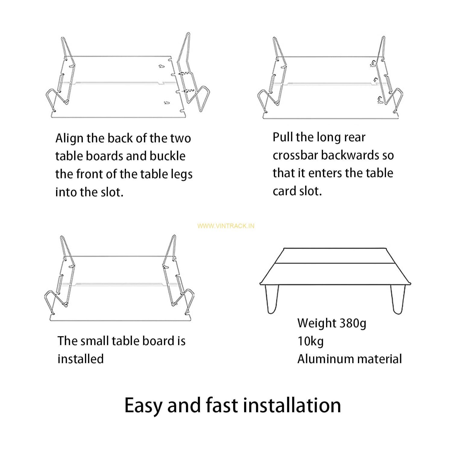 Outdoor Folding Table – Portable, Lightweight, Durable Camping & Picnic Table for Travel, Garden, Hiking & Outdoor Adventures - Image 3
