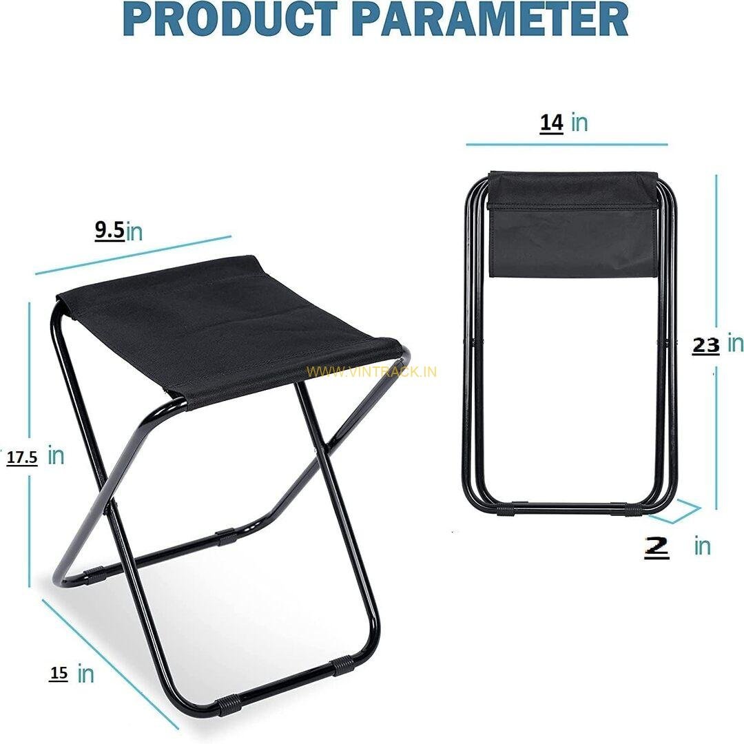 Portable Folding Stool – Lightweight, Compact, Durable Camping & Travel Stool for Outdoor, Trekking, Hiking, Picnic & Fishing - Image 3