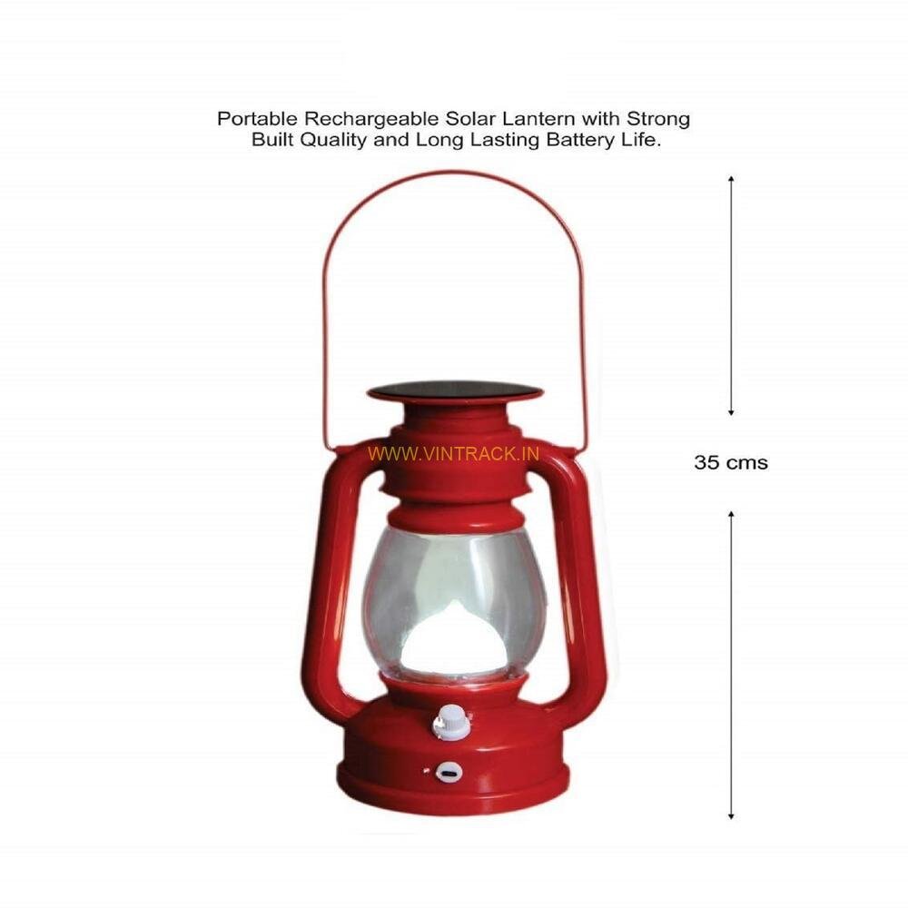 Solar Table Lamp Lantern with USB Recharge | Portable LED Solar Lamp for Home, Camping, Outdoor & Emergency Use - Image 3