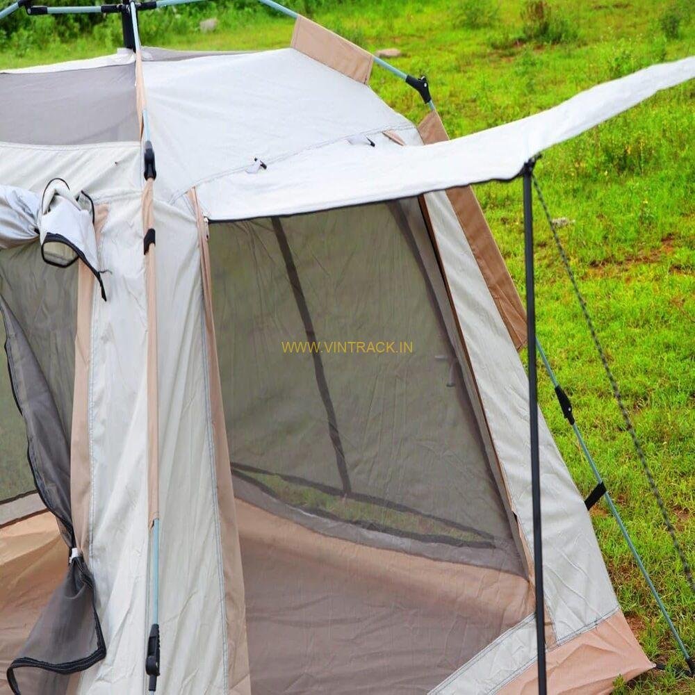Outdoor Auto Tent – Water-Resistant Portable Instant Big Bird Camping Tent for 5-6 Person Family, Trekking & Hiking (Beige) - Image 6