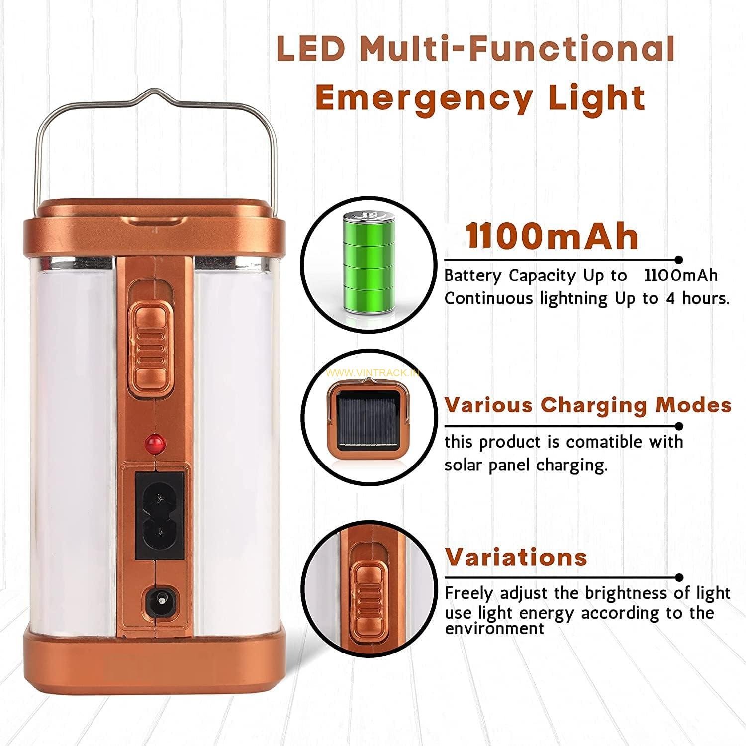 Rocklight 4 Tube 360° Extra Bright Emergency Light | 6-Hour Rechargeable Lantern for Home, Camping, Outdoor & Power Cuts - Image 5