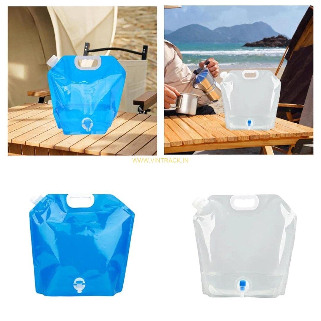 Foldable Portable Water Dispenser with Tap 10 Ltr – Large Capacity Outdoor Water Container for Camping, Hiking, Picnic & Travel - Image 3