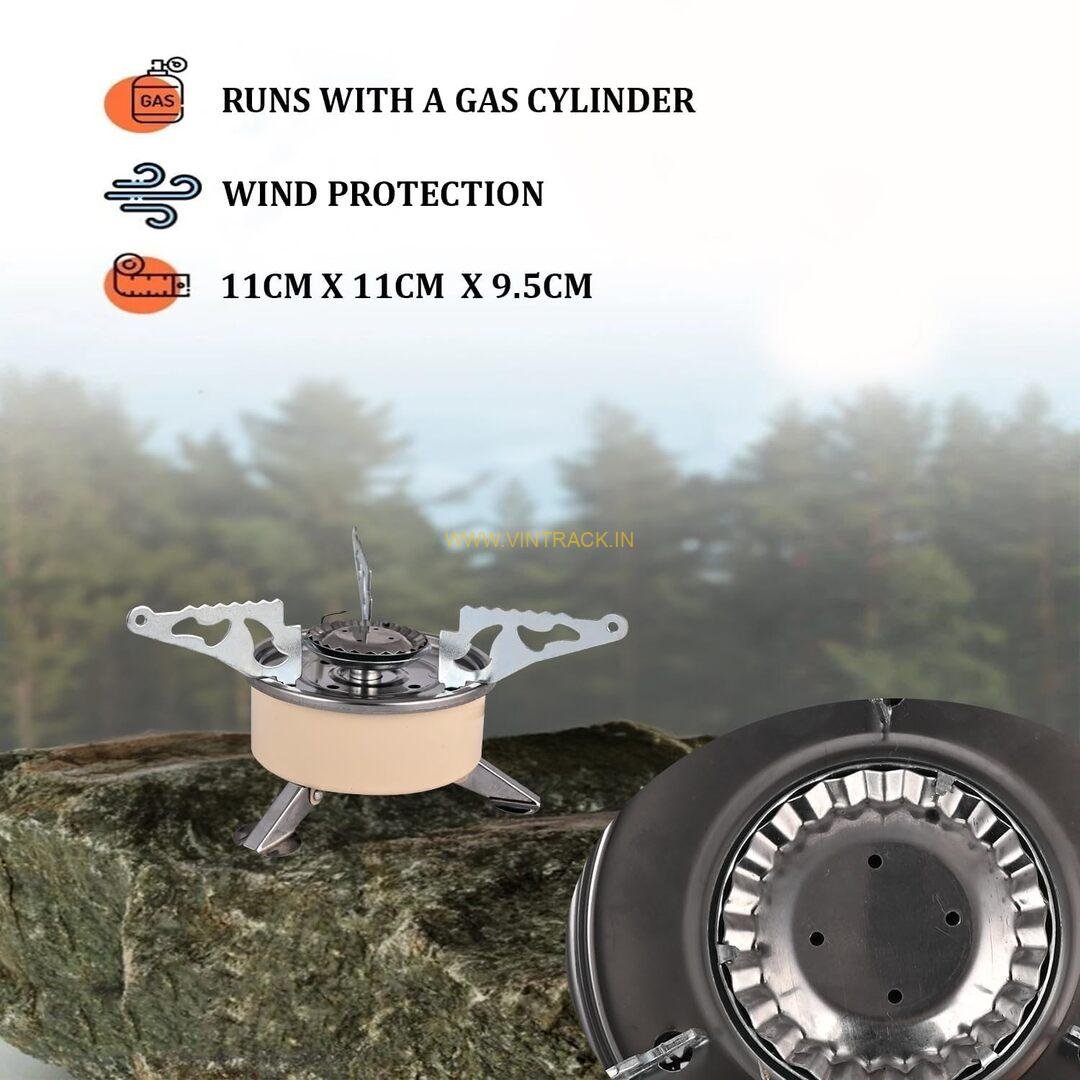 Portable Gas Stove with Pipe – Lightweight Camping Gas Burner for Outdoor Cooking, Hiking, Trekking & Travel - Image 4