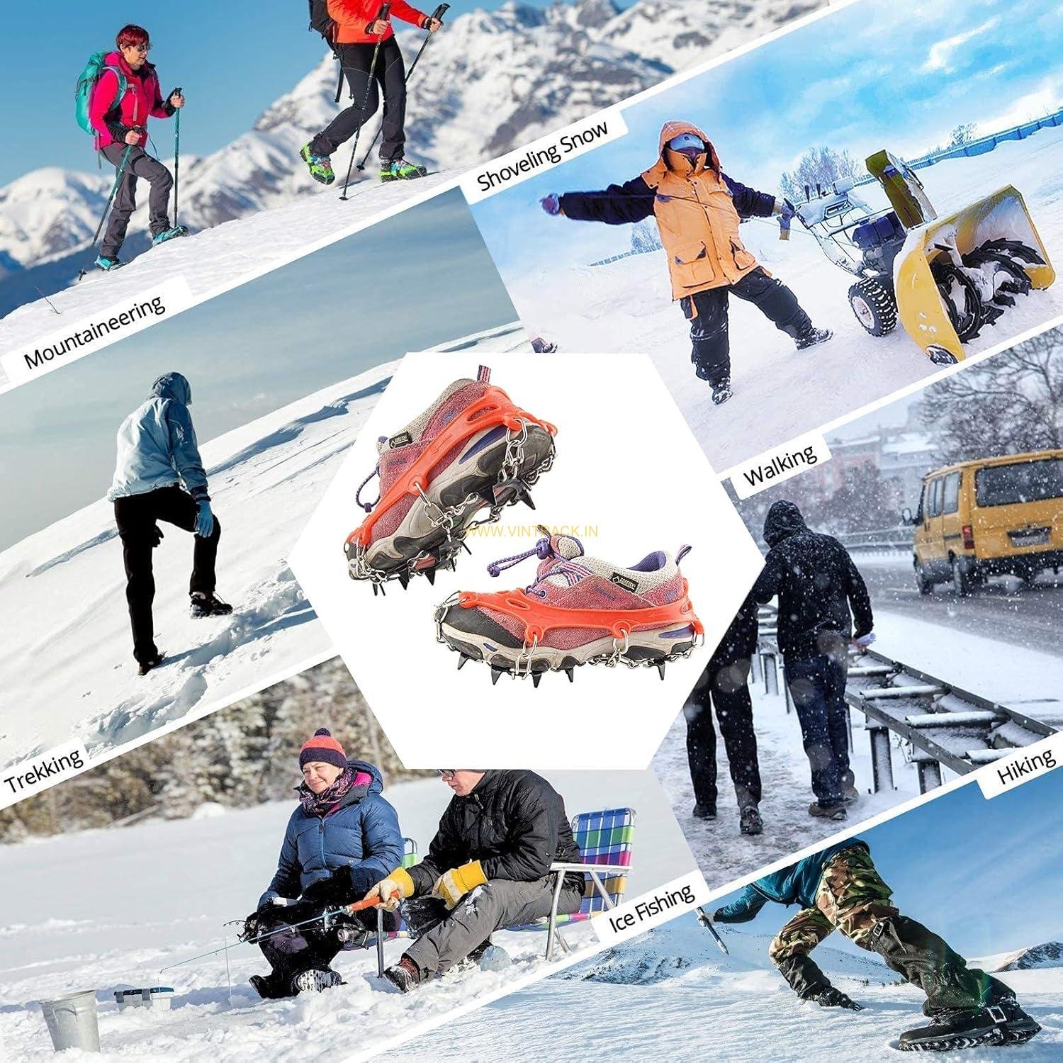 Crampons for Hiking & Trekking Boots – Anti-Slip Snow & Ice Traction Gear for Outdoor Adventure. - Image 5