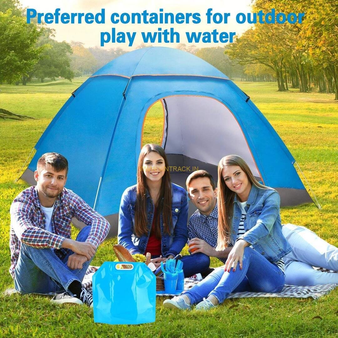 Foldable Portable Water Storage Bag 5 Ltr – Lightweight Collapsible Water Container for Camping, Hiking, Trekking, Picnic & Travel - Image 7