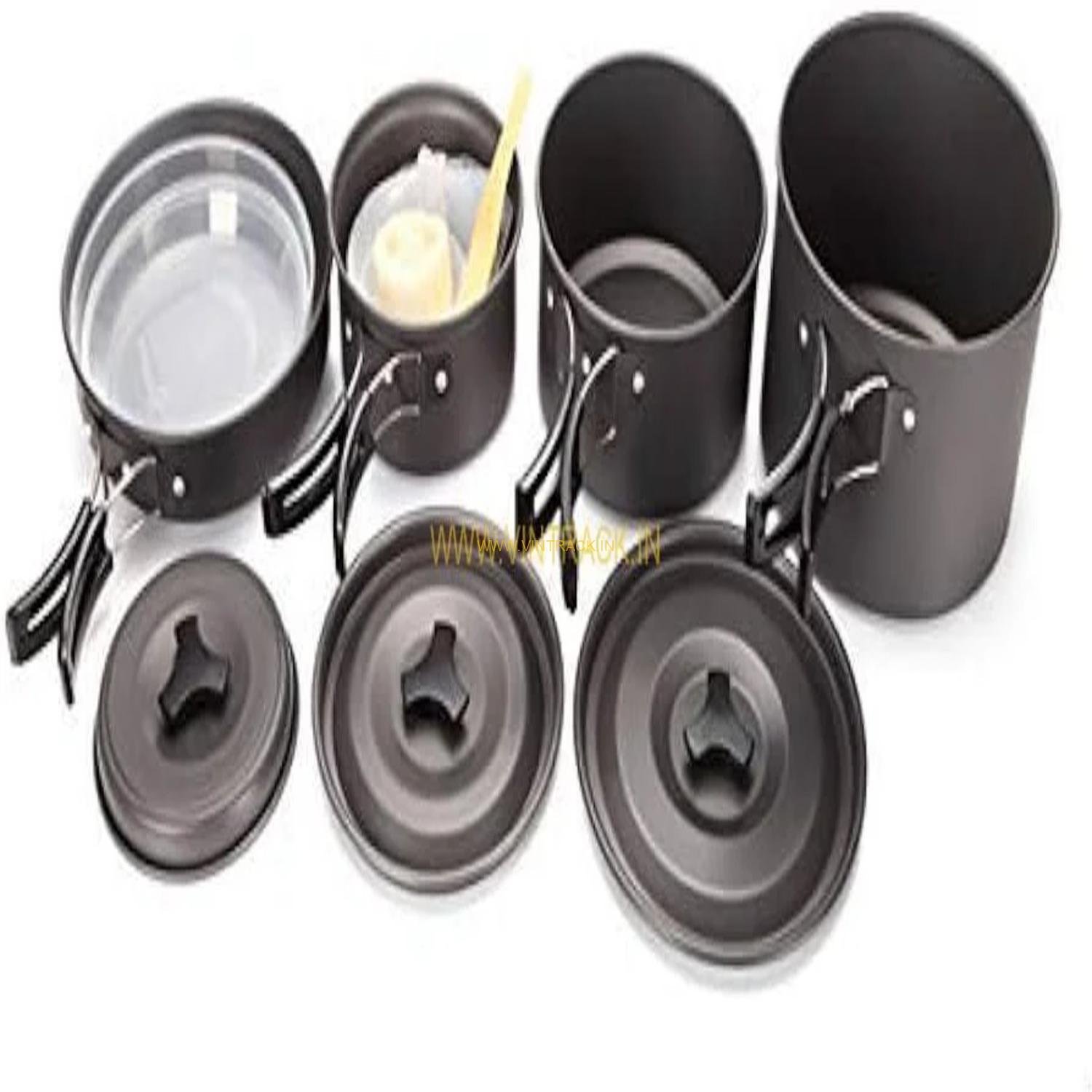 Campsor Camping Cooking Set for 4-6 Persons – Portable Outdoor Cookware Kit for Hiking, Trekking, Picnic & Travel