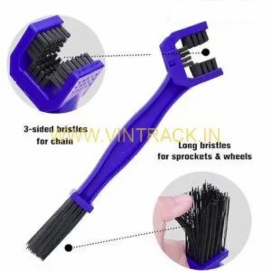 Chain Cleaner Brush Multi-Function Design with Stiff and Soft Bristles for Thorough Cleaning, De-greasing and Maintenance. - Image 4