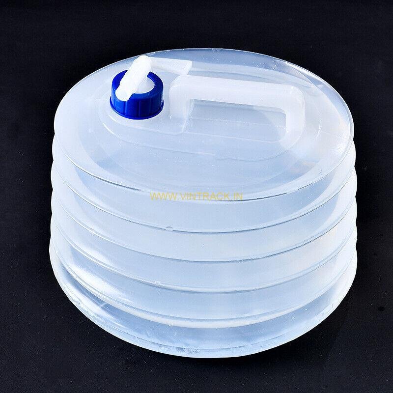 Folding 5L PE Drinking Water Bag | Collapsible Portable Water Storage for Camping, Hiking, Outdoor & Travel - Image 2