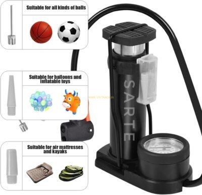 High Pressure Foot Pump for Bicycle, Car & Bike – Heavy Duty, Portable & Multi-Purpose Air Pump.