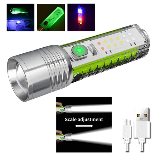 USB Rechargeable LED Torch | Portable Flashlight for Camping, Hiking, Emergency & Outdoor Use