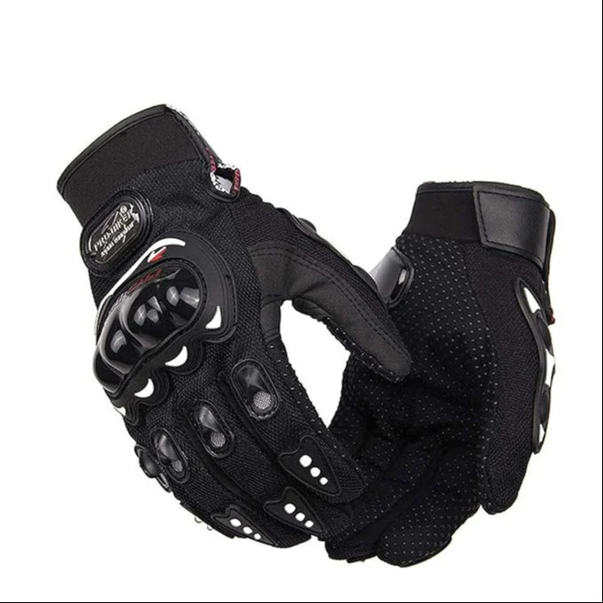 Touchscreen Leather Gloves for Bicycle & Motorbike – Racing, Power sports & Riding Gloves for Men & Women - Image 2