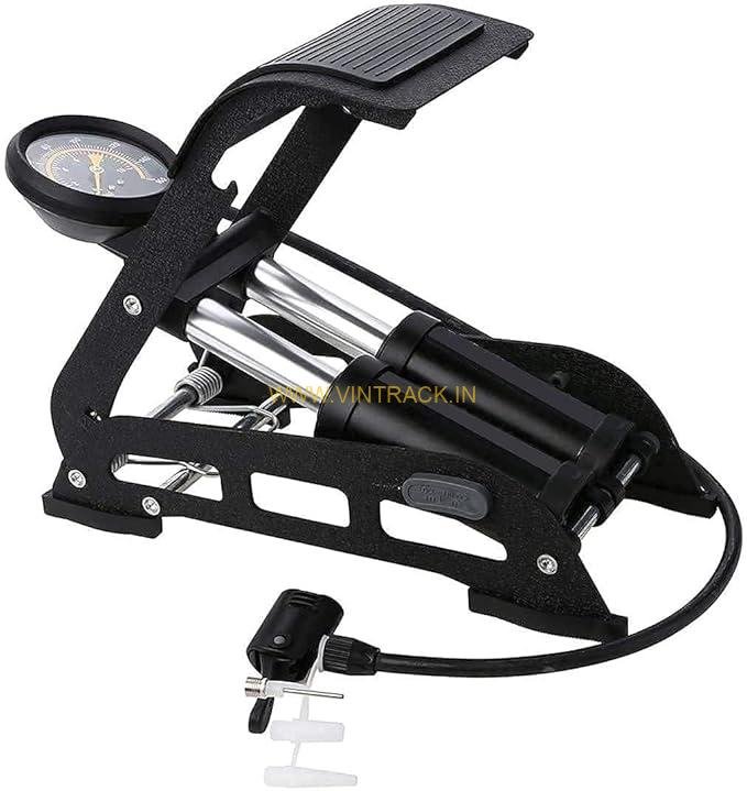 "Foot Air Pump Compressor for Car, Bike, Motorcycle & Bicycle - Portable Tire Inflator for Auto & Bike Maintenance"