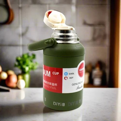 Stainless Steel Vacuum Insulated Water Bottle / Cup – 900ml Leak-Proof Hot & Cold Flask for Tea, Coffee, Travel & Office - Image 2