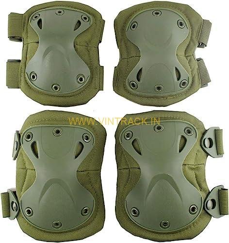 Elbow & Knee Protector Set of 2 Pairs – Durable, Shockproof Safety Guards for Riding, Skating & Outdoor Sports