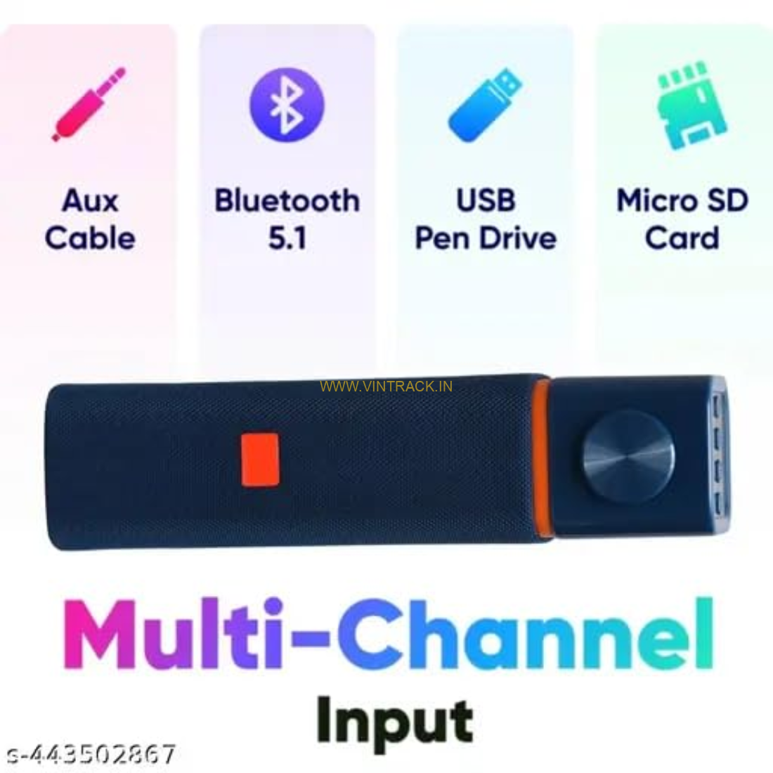 MZ-Bar Cum Bottle 7W Bluetooth Speaker – Multi-Functional Design, Powerful Sound, and Portable Wireless Speaker - Image 4