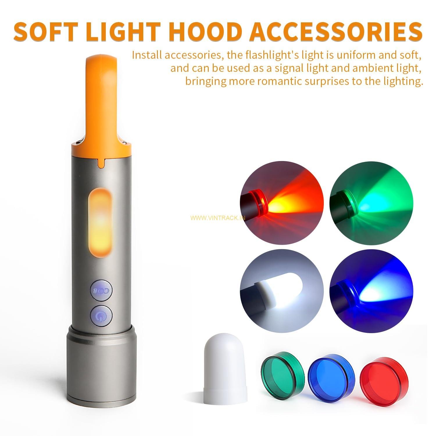 Multifunctional Waterproof Camping Torch | Portable LED Flashlight for Hiking, Outdoor, Emergency & Adventure Use