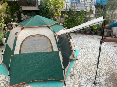 4 Men Automatic Camping Tent – Waterproof & Snowproof Instant Setup Outdoor Tent for Trekking, Hiking & Family Adventure