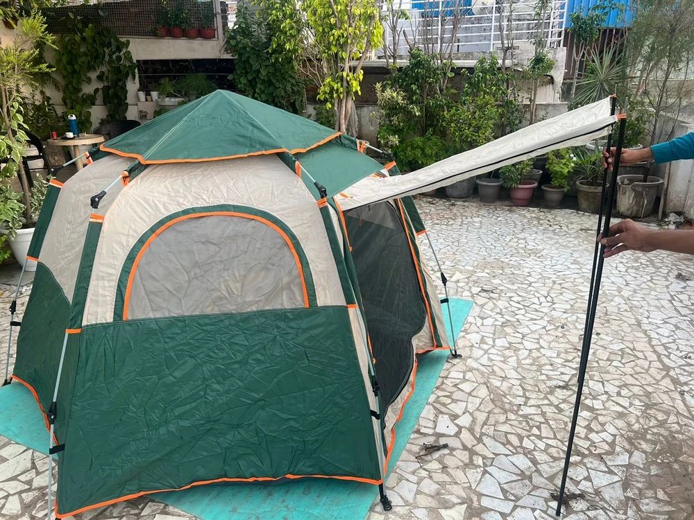 4 Men Automatic Camping Tent – Waterproof & Snowproof Instant Setup Outdoor Tent for Trekking, Hiking & Family Adventure