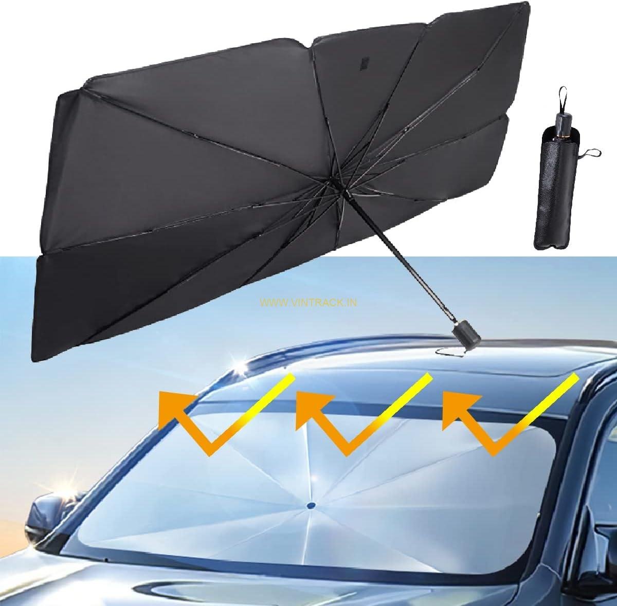 Car Umbrella – Foldable Automatic Car Sunshade Cover for Windshield & Roof | UV Protection, Waterproof, Dustproof Car Tent for Outdoor Parking - Image 3
