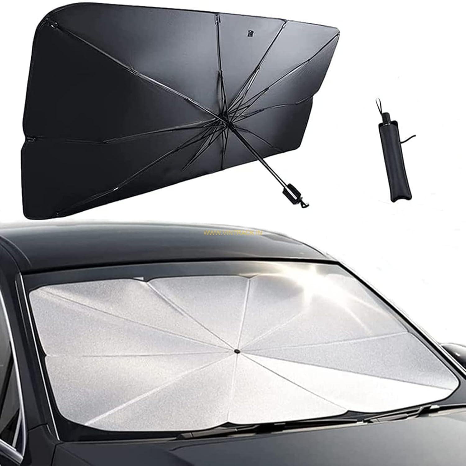 Car Umbrella – Foldable Automatic Car Sunshade Cover for Windshield & Roof | UV Protection, Waterproof, Dustproof Car Tent for Outdoor Parking - Image 4