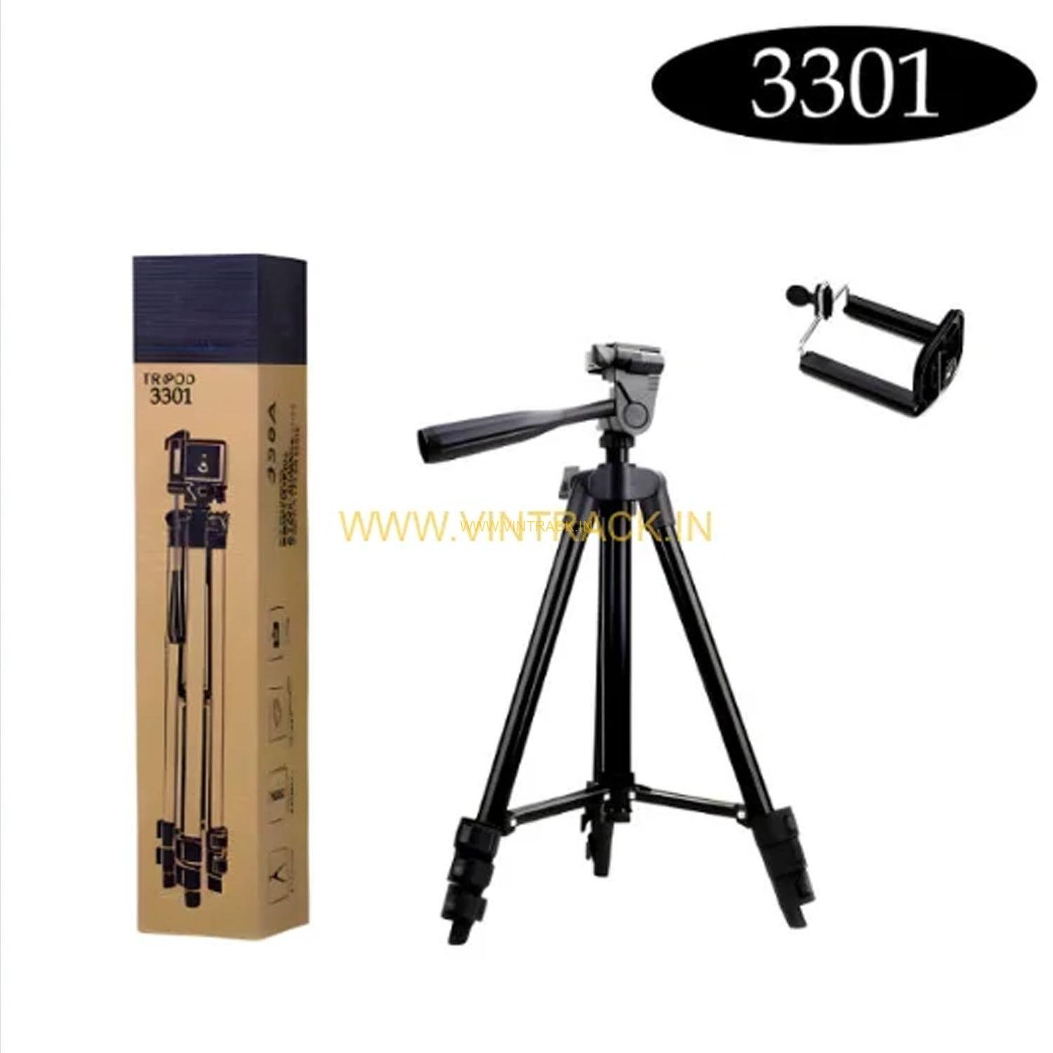 3301 Multi-Functional Professional Lightweight Portable Tripod Stand For Mobile Phones And Cameras - Image 2